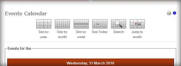 JEvents Navigation Style
